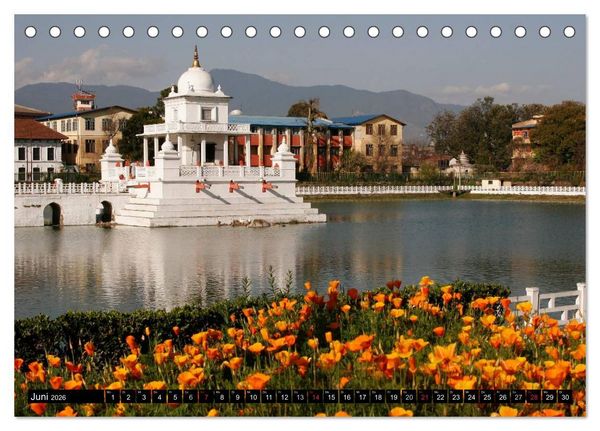 Produktbild: Nepal - Kathmandutal (Tischkalender 2026 DIN A5 quer), CALVENDO Monatskalender