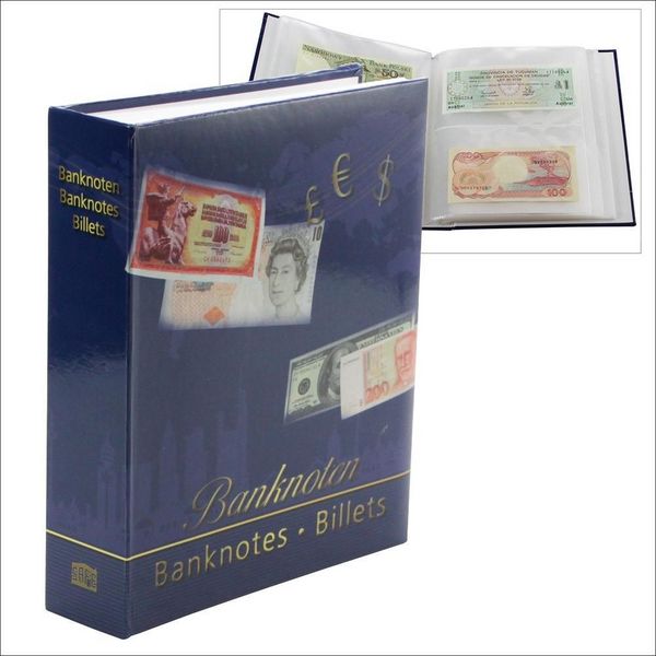 Banknotenalbum für verschieden große Banknoten. Gebunden. 50 Seiten., von , SAFE Schwäbische Albumfab