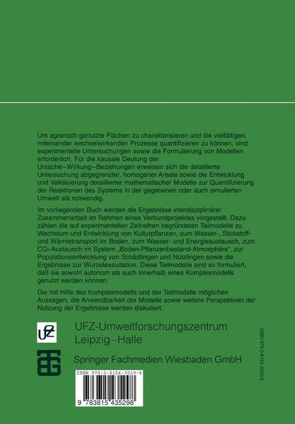 Produktbild: Reaktionsverhalten von agrarischen &Ouml;kosystemen homogener Areale