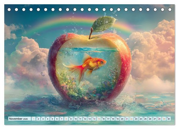 Produktbild: Freitag ist Fischtag (Tischkalender 2026 DIN A5 quer), CALVENDO Monatskalender