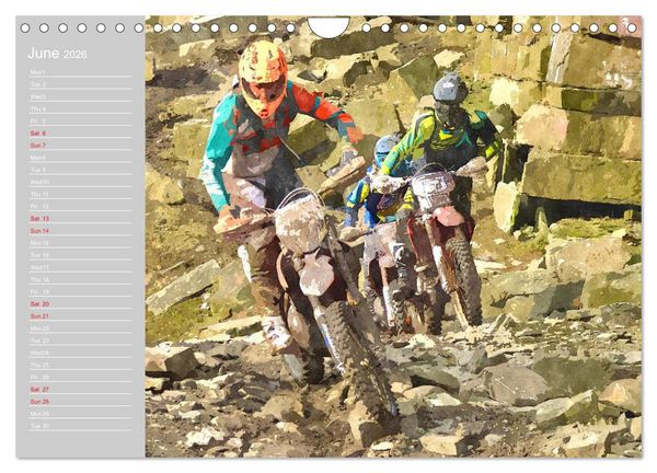 Produktbild: ENDURO RACING 2 (Wall Calendar 2026 DIN A4 landscape), CALVENDO 12 Month Wall Calendar