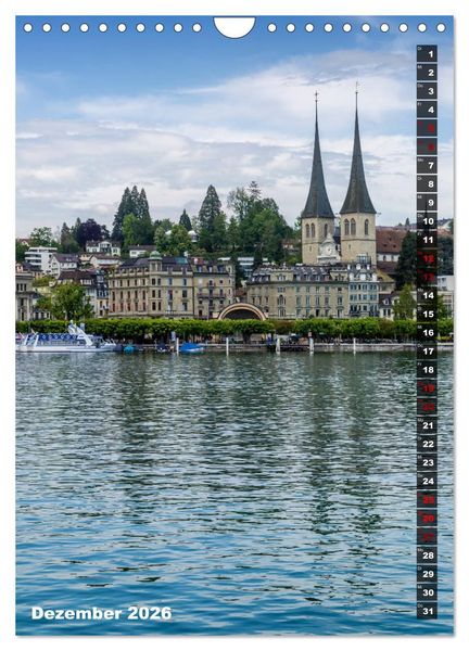 Produktbild: Willkommen in Luzern (Wandkalender 2026 DIN A4 hoch), CALVENDO Monatskalender