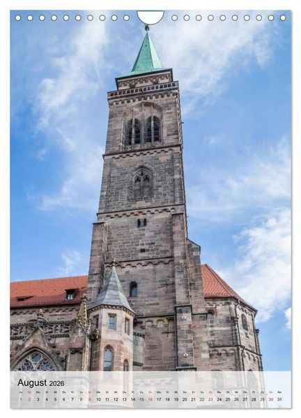 Produktbild: N&Uuml;RNBERG Charmante Altstadt (Wandkalender 2026 DIN A4 hoch), CALVENDO Monatskalender