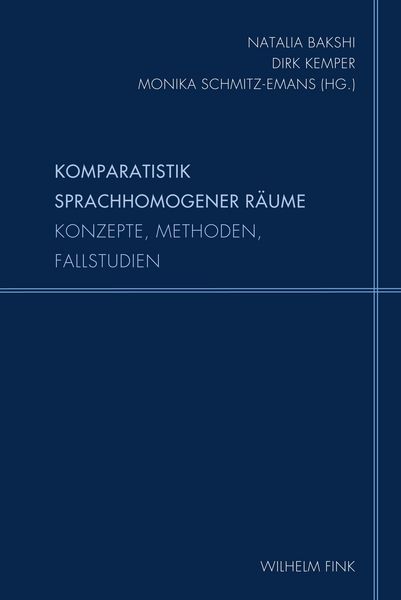 Produktbild: Komparatistik sprachhomogener R&auml;ume
