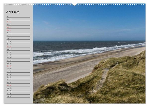 Produktbild: D&auml;nemark - Umgebung von Hvide Sande (hochwertiger Premium Wandkalender 2026 DIN A2 quer), Kunstdruck in Hochglanz