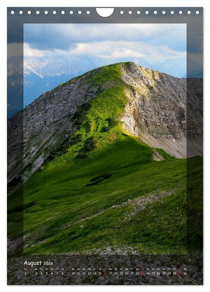Produktbild: Bergwelten Wandkalender (Wandkalender 2026 DIN A4 hoch), CALVENDO Monatskalender