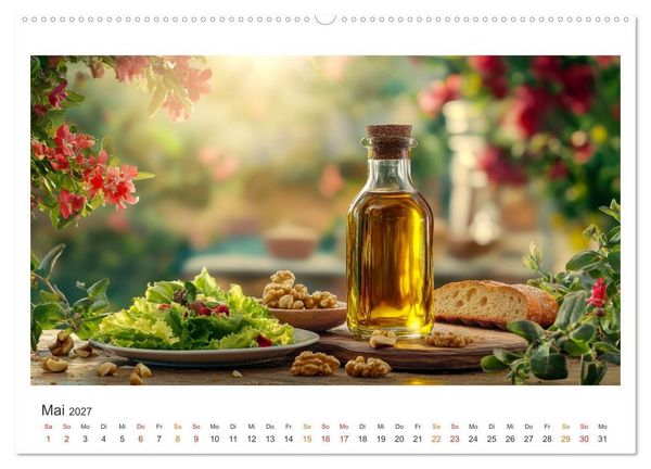 Produktbild: K&uuml;chenkalender - &Ouml;L-Welten (hochwertiger Premium Wandkalender 2027 DIN A2 quer), Kunstdruck in Hochglanz