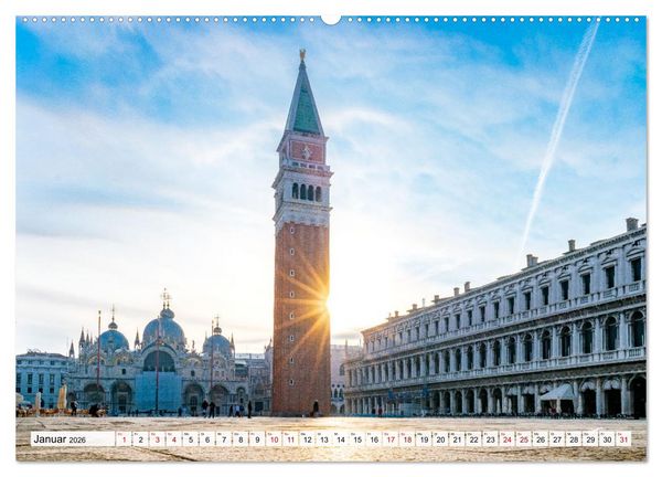 Produktbild: Venedig. Lagunenstadt in Italien (hochwertiger Premium Wandkalender 2026 DIN A2 quer), Kunstdruck in Hochglanz
