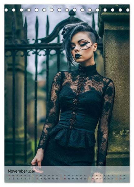 Produktbild: Gothic ist cool (Tischkalender 2026 DIN A5 hoch), CALVENDO Monatskalender