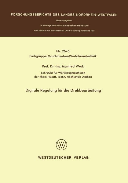 Produktbild: Digitale Regelung f&uuml;r die Drehbearbeitung