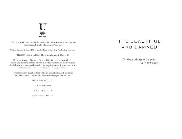 Produktbild: The Beautiful and Damned