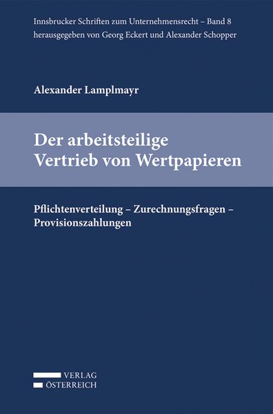 Produktbild: Der arbeitsteilige Vertrieb von Wertpapieren