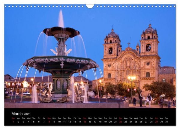 Produktbild: Peru - from the Andes to the Amazon / UK-Version (Wall Calendar 2026 DIN A3 landscape), CALVENDO 12 Month Wall Calendar