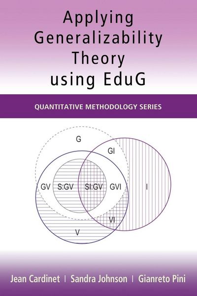 Produktbild: Applying Generalizability Theory using EduG