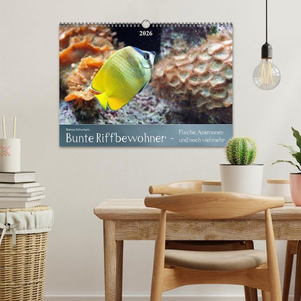 Produktbild: Bunte Riffbewohner - Fische, Anemonen und noch viel mehr (Wandkalender 2026 DIN A3 quer), CALVENDO Monatskalender
