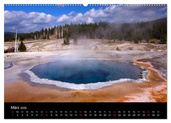Produktbild: Yellowstone Impressionen (Wandkalender 2026 DIN A2 quer), CALVENDO Monatskalender