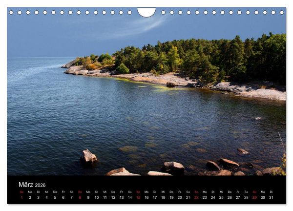 Produktbild: S&uuml;dschwedens Sch&auml;renk&uuml;ste (Wandkalender 2026 DIN A4 quer), CALVENDO Monatskalender