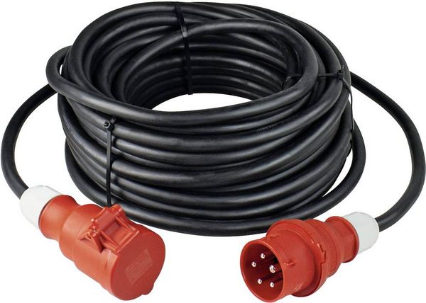 Produktbild: AS Schwabe 61027 Strom Verl&auml;ngerungskabel 32 A Schwarz 10.00 m H07RN-F 5G 4 mm&sup2;