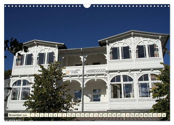 Produktbild: Historische B&auml;derarchitektur R&uuml;gen (Wandkalender 2026 DIN A3 quer), CALVENDO Monatskalender