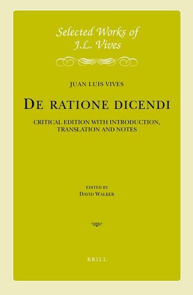 Produktbild: J.L. Vives: de Ratione Dicendi