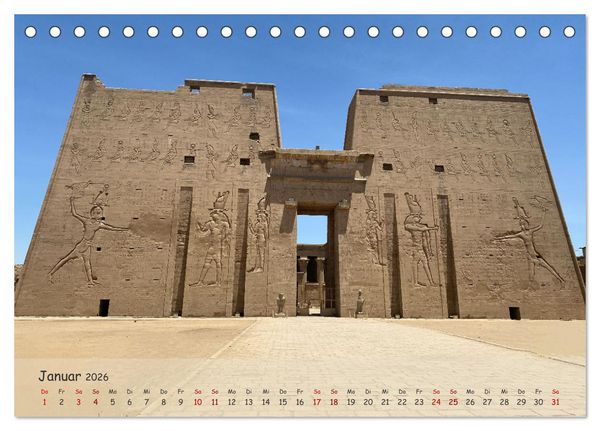 Produktbild: Zwischen Luxor und Abu Simbel - Eine Reise durch die Dynastien (Tischkalender 2026 DIN A5 quer), CALVENDO Monatskalender