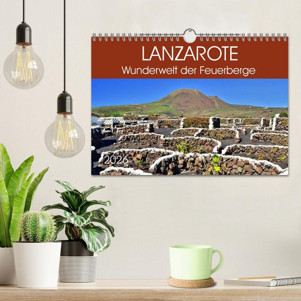 Produktbild: Lanzarote. Wunderwelt der Feuerberge (Wandkalender 2026 DIN A4 quer), CALVENDO Monatskalender
