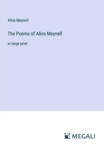 Produktbild: The Poems of Alice Meynell