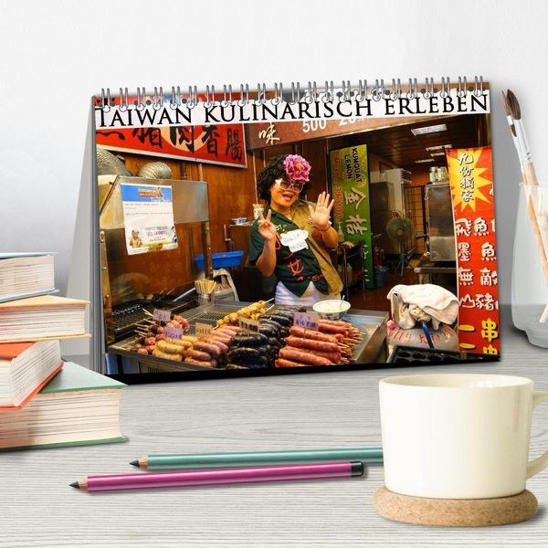 Produktbild: Taiwan kulinarisch erleben (Tischkalender 2027 DIN A5 quer), CALVENDO Monatskalender