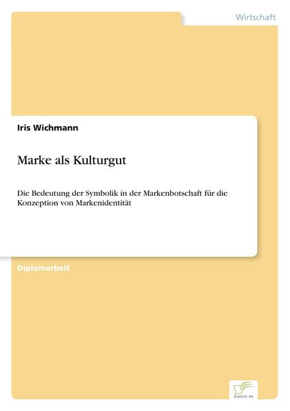 Produktbild: Marke als Kulturgut