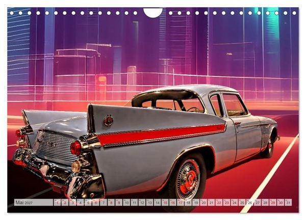 Produktbild: US Classic Cars im Jet-Age (Wandkalender 2027 DIN A4 quer), CALVENDO Monatskalender