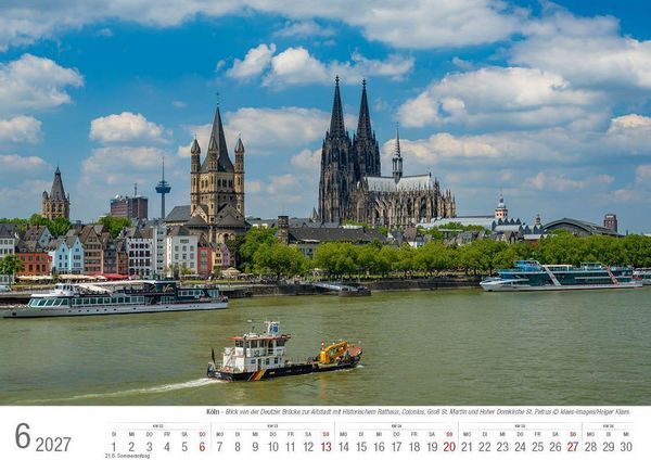 Produktbild: K&ouml;ln 2027 Bildkalender A4 quer, spiralgebunden