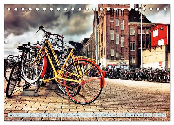 Produktbild: Stadtfahrrad (Tischkalender 2026 DIN A5 quer), CALVENDO Monatskalender