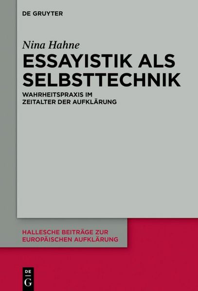 Produktbild: Essayistik als Selbsttechnik