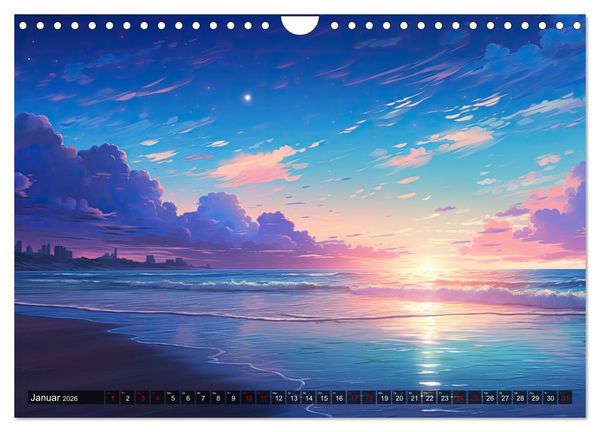 Produktbild: Inspirierende Str&auml;nde (Wandkalender 2026 DIN A4 quer), CALVENDO Monatskalender
