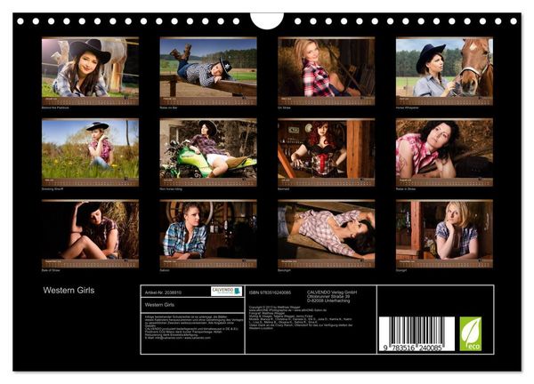 Produktbild: Western Girls (Wandkalender 2026 DIN A4 quer), CALVENDO Monatskalender