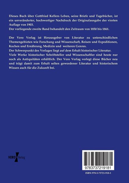 Produktbild: Gottfried Kellers Leben