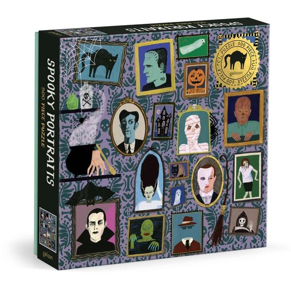 Produktbild: Spooky Portraits 500 Piece Foil Puzzle