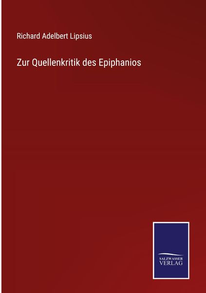 Produktbild: Zur Quellenkritik des Epiphanios