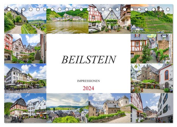 Beilstein Impressionen (Tischkalender 2024 DIN A5 quer), CALVENDO Monatskalender