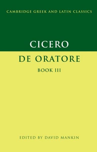 Produktbild: Cicero: De Oratore Book III