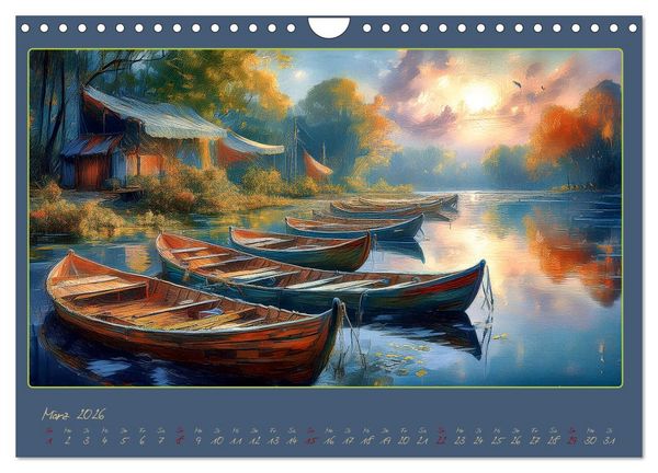 Produktbild: Landschaft romantisch gesehen (Wandkalender 2026 DIN A4 quer), CALVENDO Monatskalender