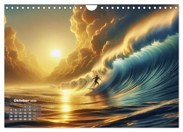 Produktbild: Big Wave Surfen (Wandkalender 2026 DIN A4 quer), CALVENDO Monatskalender