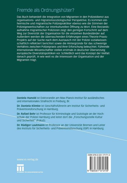 Produktbild: Fremde als Ordnungsh&uuml;ter?