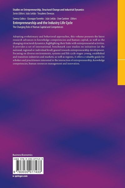 Produktbild: Entrepreneurship and the Industry Life Cycle