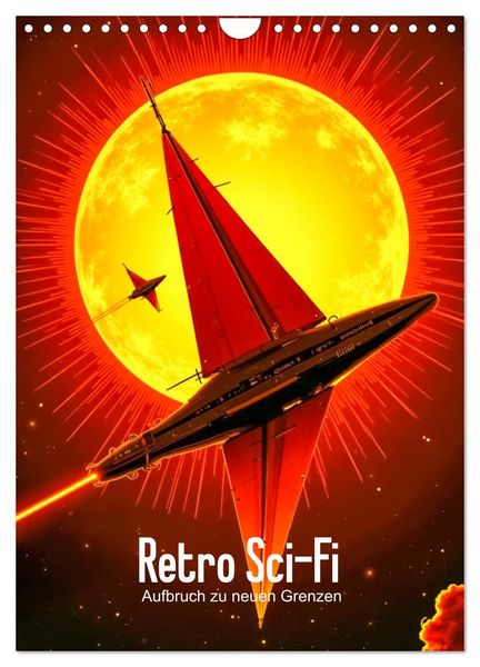 Produktbild: Retro Sci-Fi - Aufbruch zu neuen Grenzen (Wandkalender 2027 DIN A4 hoch), CALVENDO Monatskalender
