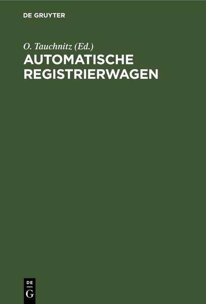 Produktbild: Automatische Registrierwagen