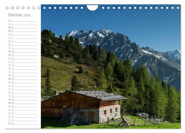 Produktbild: Wundervolle Pl&auml;tze in S&uuml;dtirol (Wandkalender 2026 DIN A4 quer), CALVENDO Monatskalender
