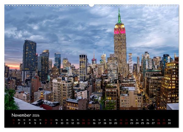 Produktbild: New York City - Impressionen (hochwertiger Premium Wandkalender 2026 DIN A2 quer), Kunstdruck in Hochglanz