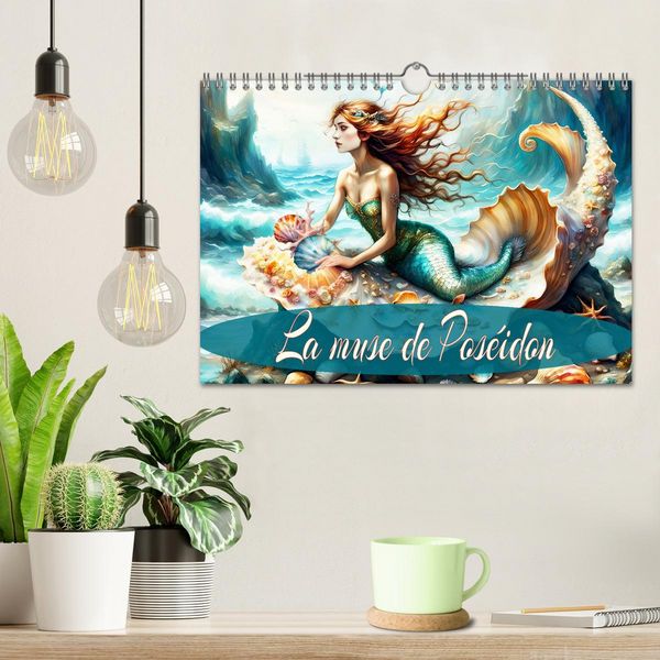 Produktbild: La muse de Pos&eacute;idon (Calendrier mural 2026 DIN A4 vertical), CALVENDO calendrier mensuel