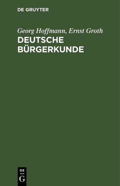 Produktbild: Deutsche B&uuml;rgerkunde